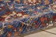 Nourison Lagos LAG04 Blue Multicolor 8'x12' Oversized Low-pile Rug