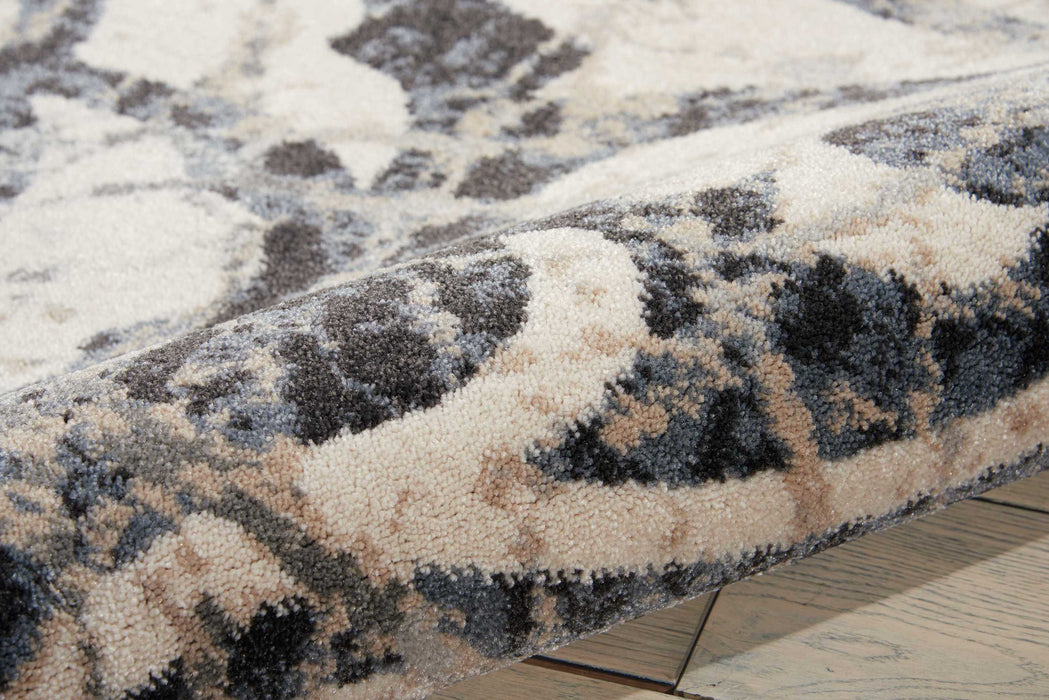 Nourison Maxell MAE10 Grey 8'x11' Oversized  Rug
