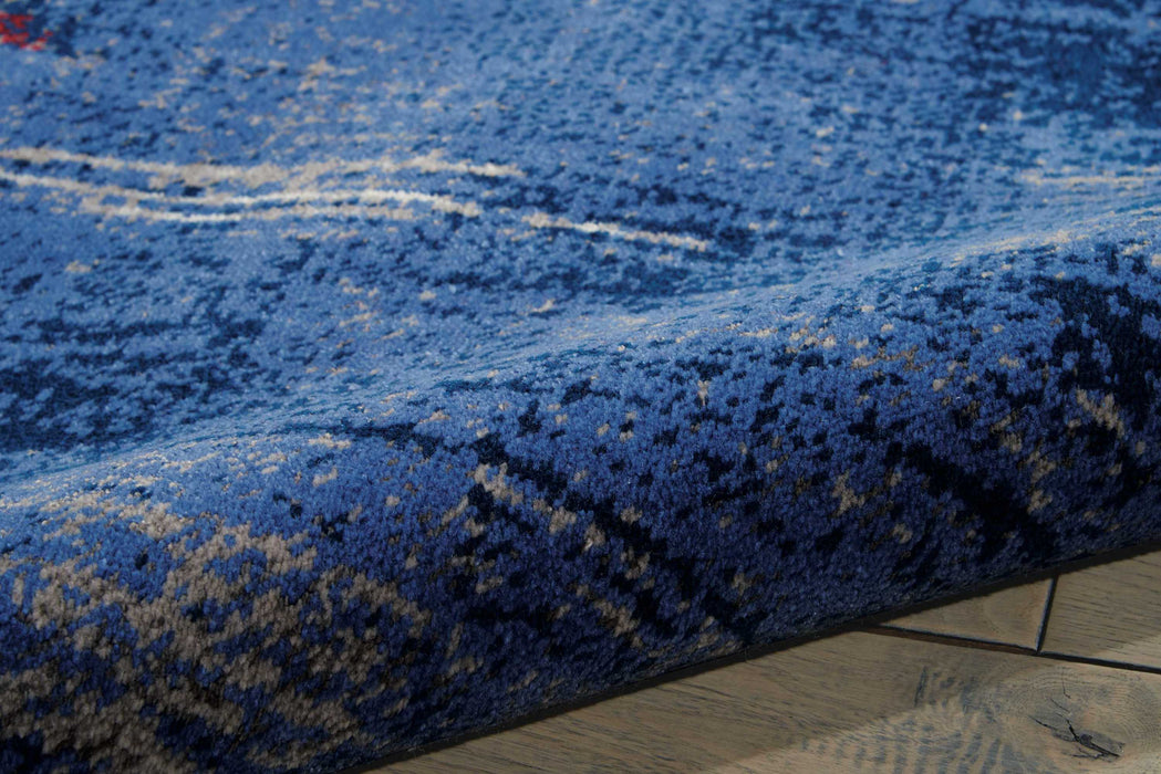 Nourison Twilight TWI19 Red and Blue 6'x8' Area Rug
