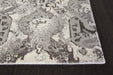 Nourison Twilight TWI03 Grey and White 8'x10' Large Rug