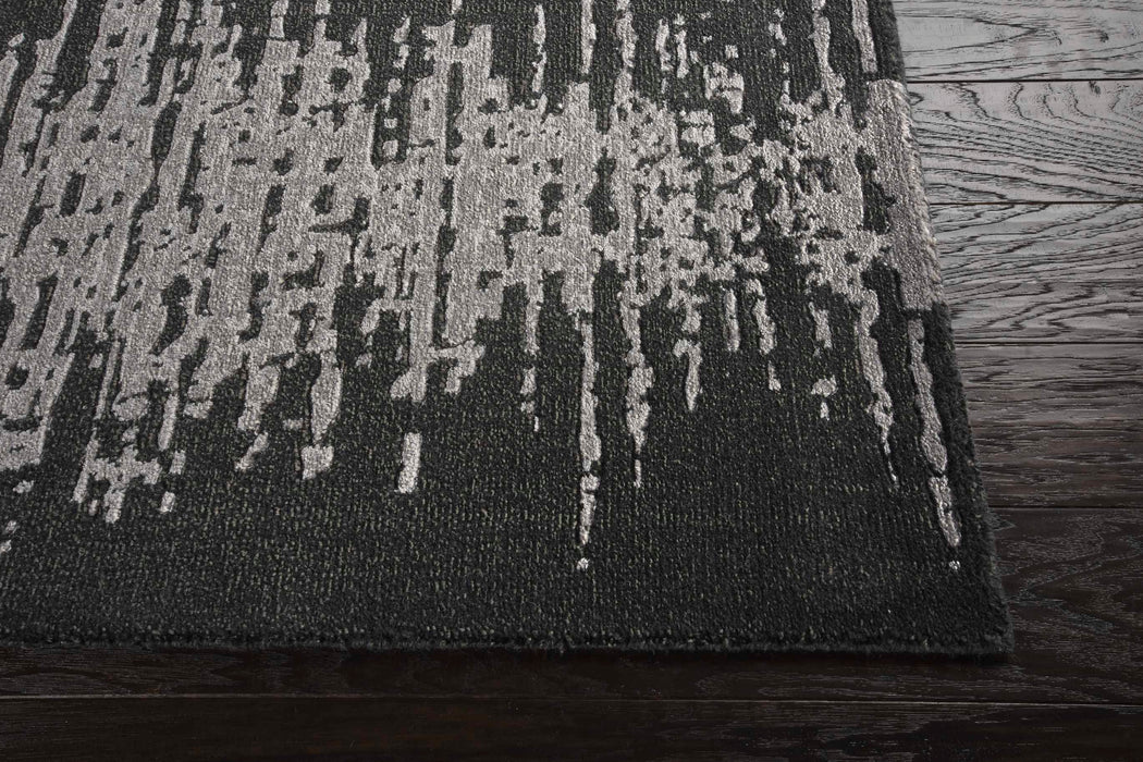 Nourison Twilight TWI11 Black and Grey 10'x14' Oversized Rug