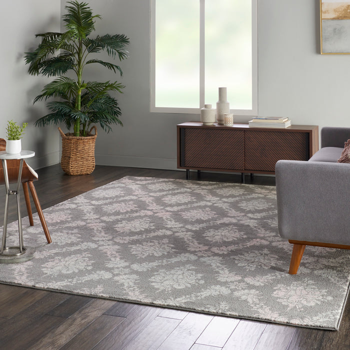 Nourison Tranquil TRA09 Pink and Grey 9'x12' Oversized  Rug