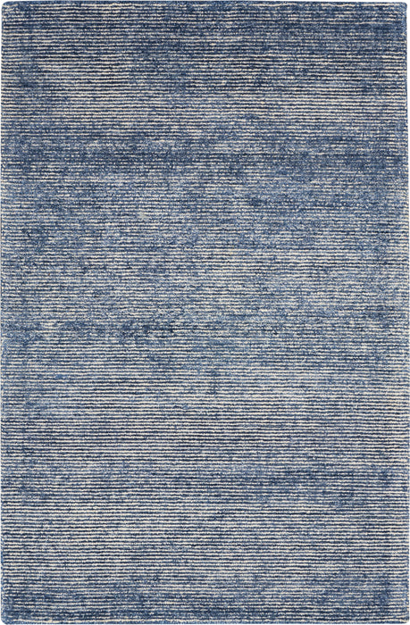Nourison Weston WES01 Blue 8'x11' Oversized Textured Rug