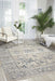 kathy ireland Home Malta MAI05 Blue and Ivory 4'x6' Area Rug