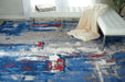 Nourison Twilight TWI20 Grey and Blue 8'x10' Large Rug
