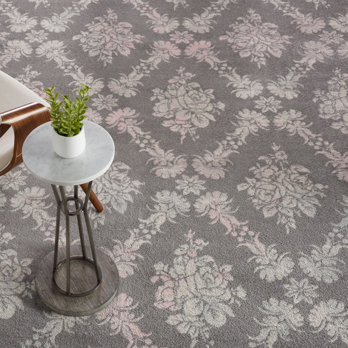 Nourison Tranquil TRA09 Pink and Grey 9'x12' Oversized  Rug