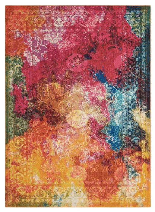 Nourison Celestial CES01 Multicolor 5'x7' Colorful Area Rug