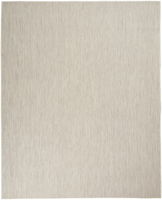 Nourison Courtyard 7'x10' Ivory Silver Area Rug