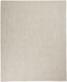 Nourison Courtyard 7'x10' Ivory Silver Area Rug