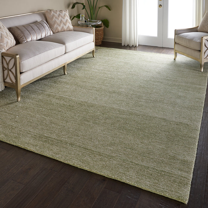 Nourison Weston WES01 Green 8'x11' Oversized Textured Rug