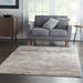Nourison Etchings 5'3" x 7'3" Grey Abstract Area Rug