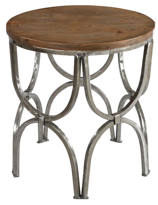 Bengal Manor Mango Wood And Steel Round End Table