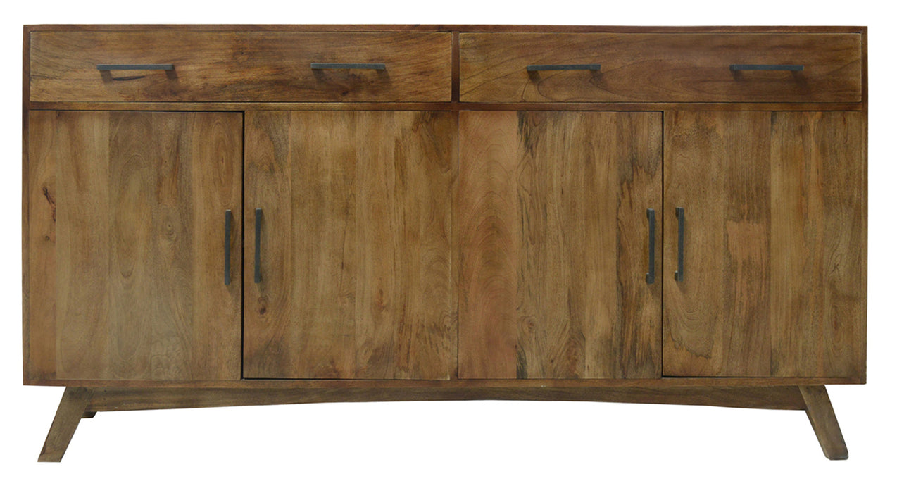 Bengal Manor Mango Wood 2 Drawer 4 Door Sideboard Dovetail Case Heritage Finish
