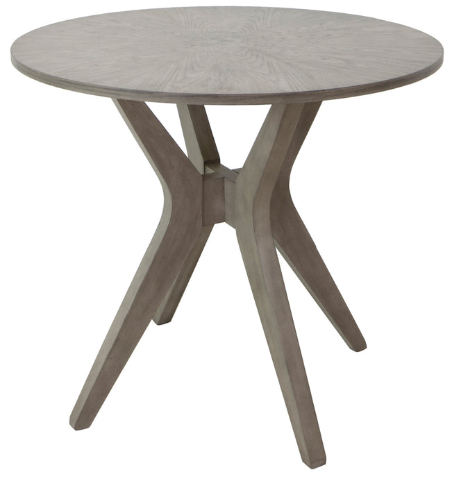 Hawthorne Estate Maple Driftwood Top Round Accent Table