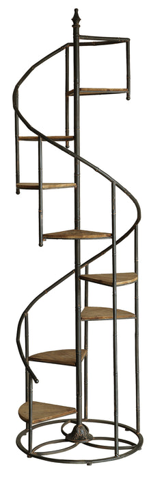 Darby Spiral Staircase Metal And Wood Display Piece