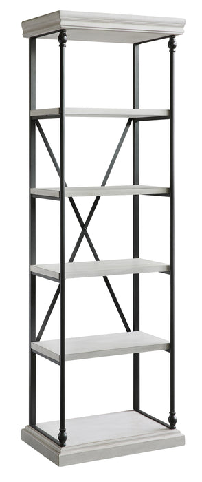 Hanover Metal And White Wood Etagere