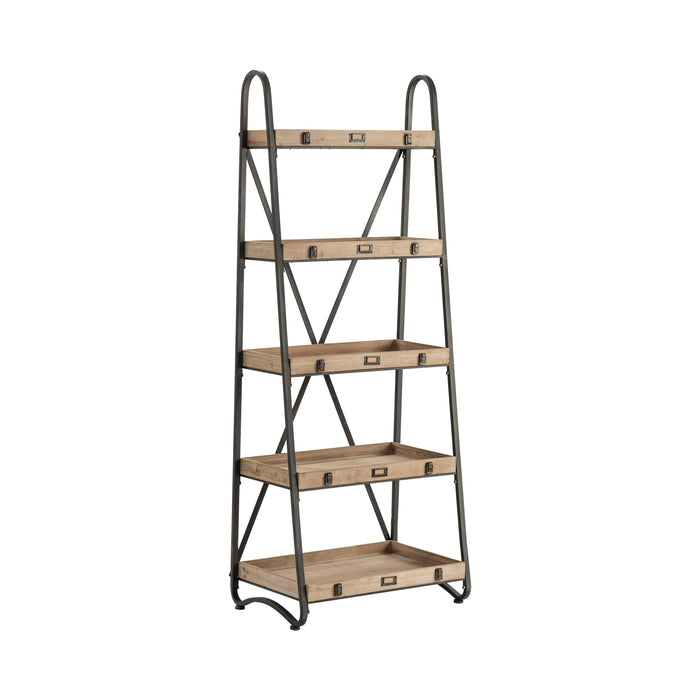 Voyager Metal And Wood Tiered Etagere
