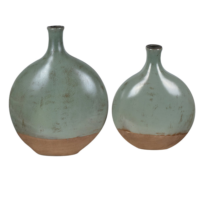 Dunleaf Oval Vases,Set Of 2