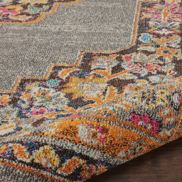 Nourison Passionate PST01 Grey Multicolor 7'x10' Large  Rug