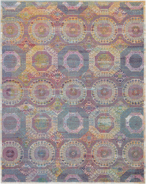 Nourison Ankara Global ANR05 Multicolor 9'x12' Oversized Low-pile Rug