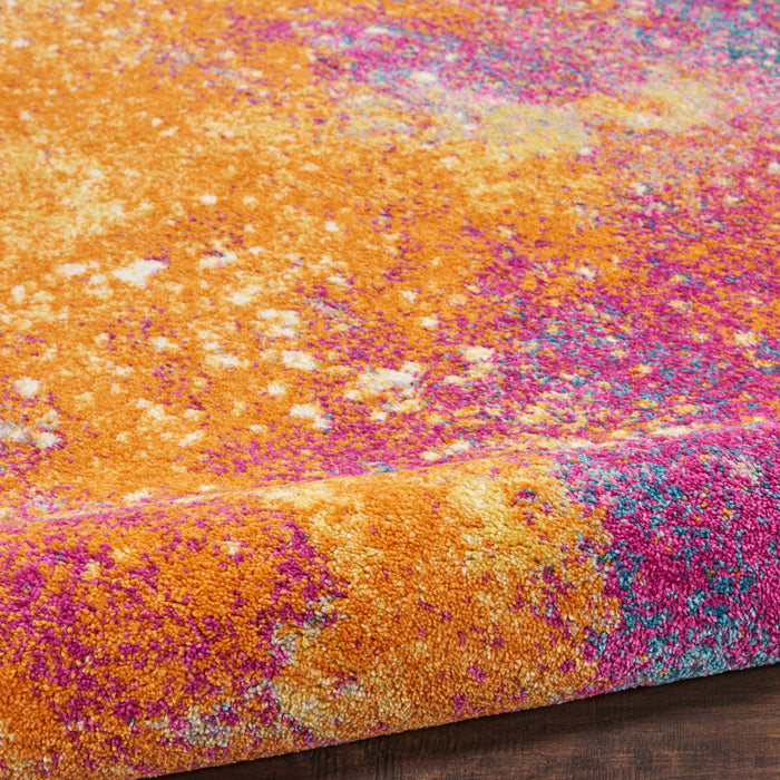 Nourison Passion PSN10 Multicolor 8' Runner  Hallway Rug
