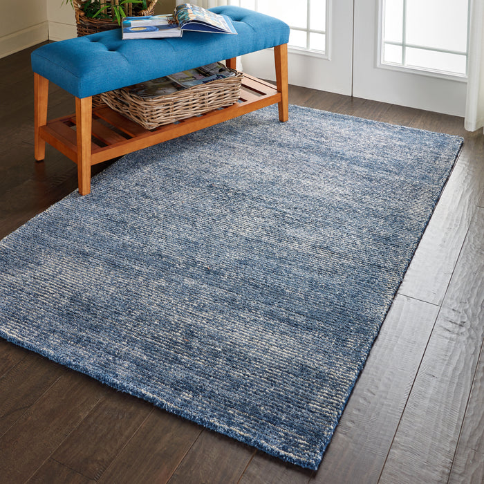 Nourison Weston WES01 Blue 5'x8' Contemporary Area Rug