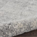 Nourison Rustic Textures RUS07 Ivory and Grey 8' Runner Hallway Rug