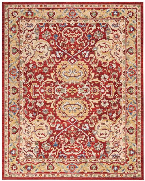 Nourison Majestic 10'x13' Red and Gold Persian Area Rug
