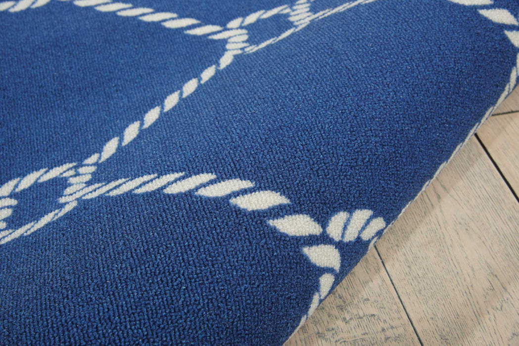 Waverly Sun N Shade SND41 Dark Blue 5'x8'  Area Rug