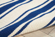 Nourison Rio Vista DST01 Dark Blue and White 5'x8' Area Rug