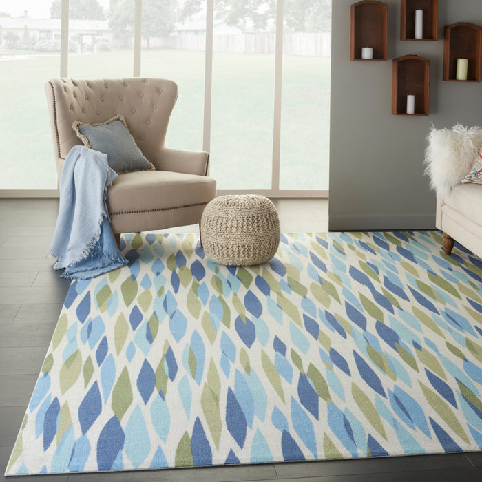 Waverly Sun N Shade SND01 Green 10'x13'   Rug