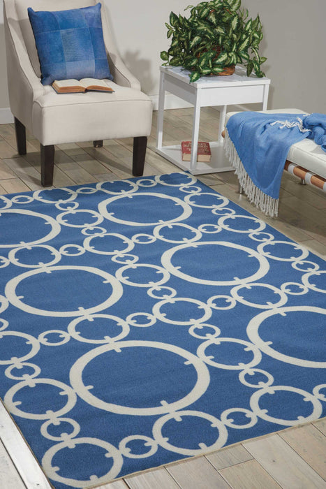 Waverly Sun N Shade SND02 Dark Blue 8'x11'   Rug