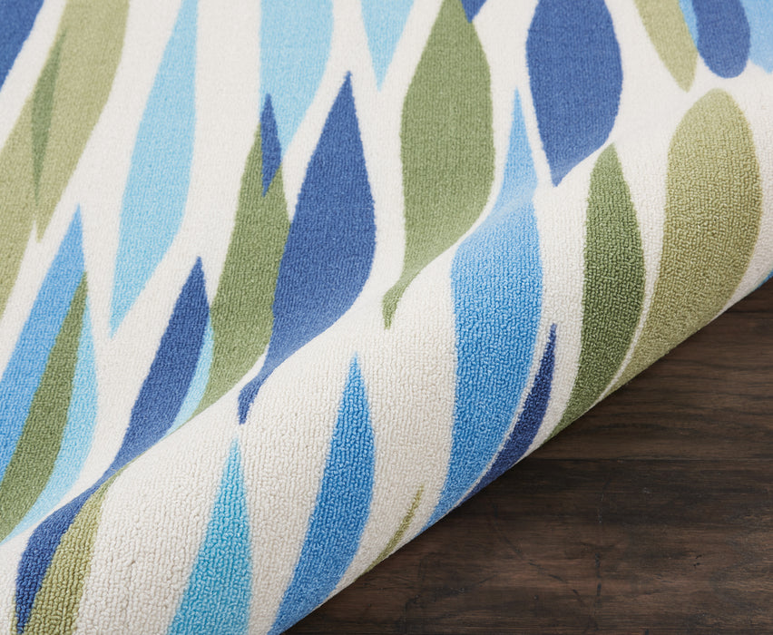 Waverly Sun N Shade 2'x4' Green  Area Rug