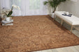 Nourison Silken Allure SLK19 Brown 9'x12' Rug