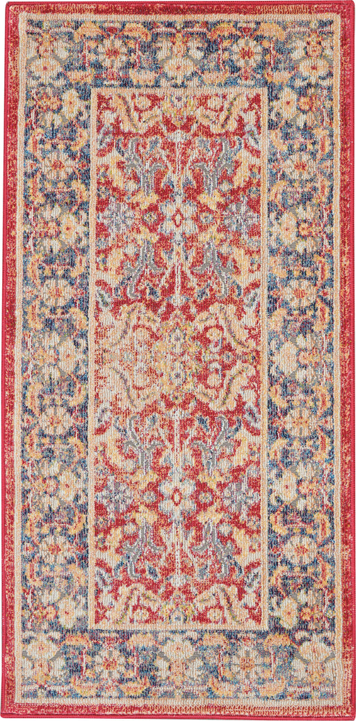 Nourison Ankara Global ANR02 Red and Blue Multicolor Persian Area Rug