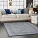 Nourison Palermo 3' x 5' Navy and Grey Distressed Bohemian Area Rug