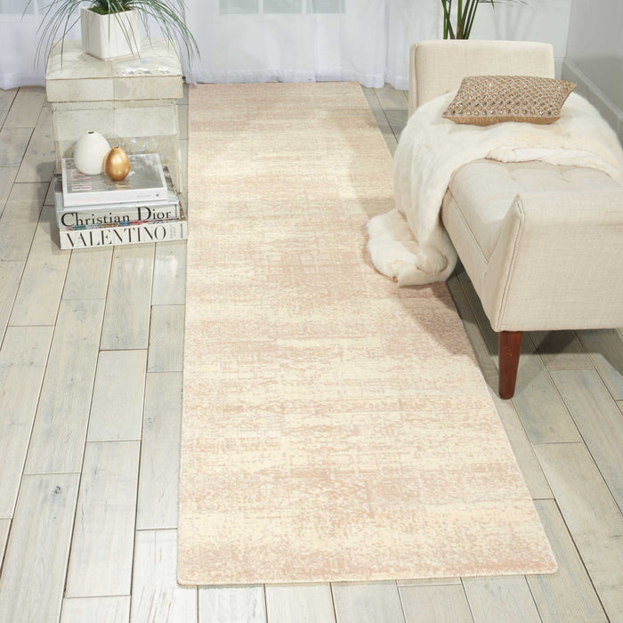 Nourison Silk Elements 2'x3' White  Area Rug