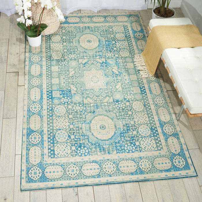 Nourison Madera MAD03 Blue 4'x6'  Area Rug