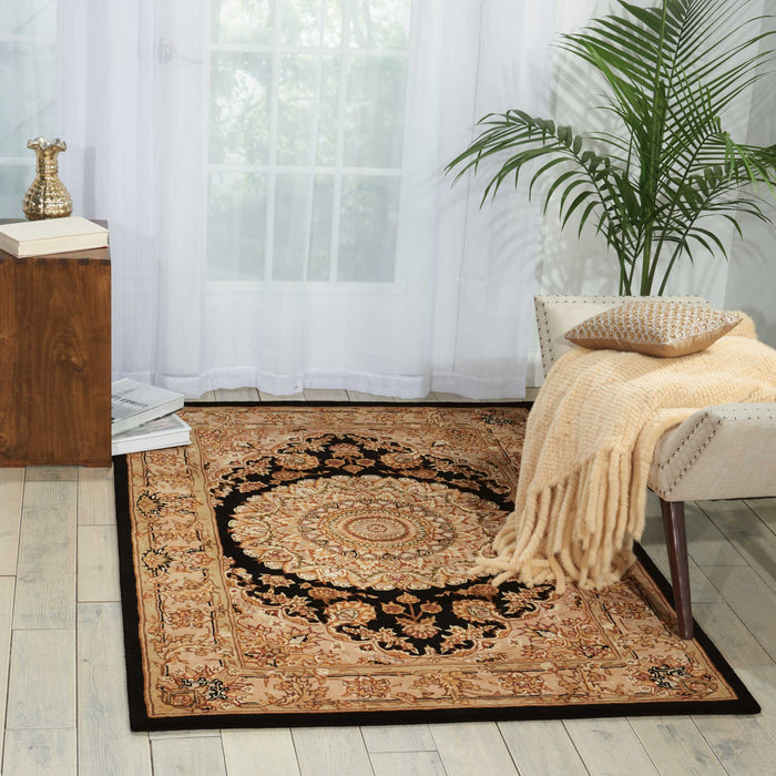 Nourison 2000 2233 Black 12' Runner Area Rug