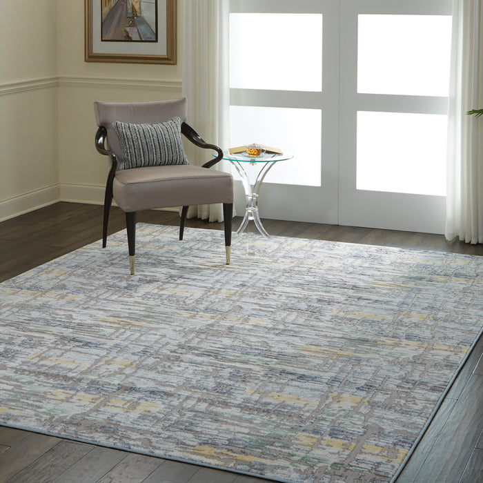 Nourison Urban Chic URC01 Grey Multicolor 9'x12' Oversized  Rug