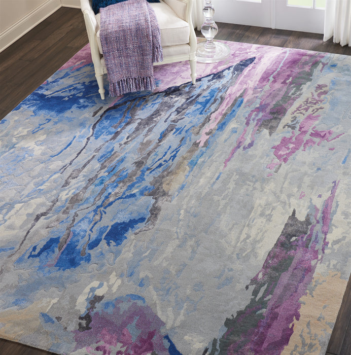 Nourison Prismatic 10'x14' Grey Multicolor Area Rug