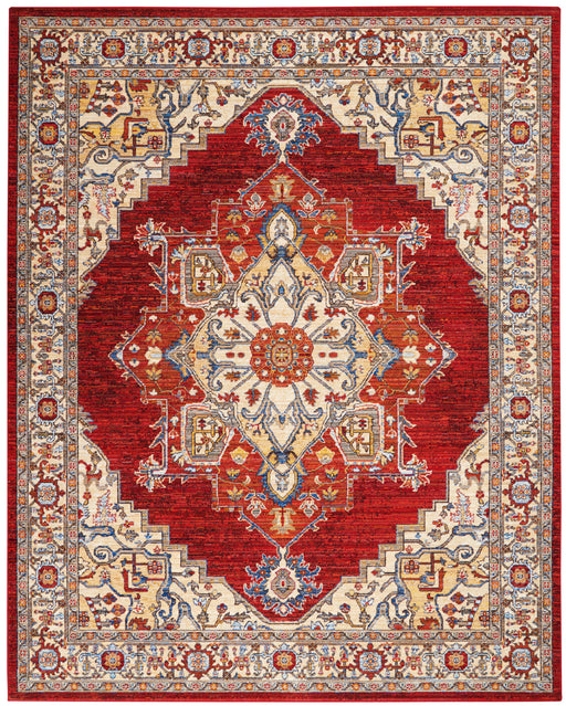 Nourison Majestic 10'x13' Red Multicolor Persian Area Rug
