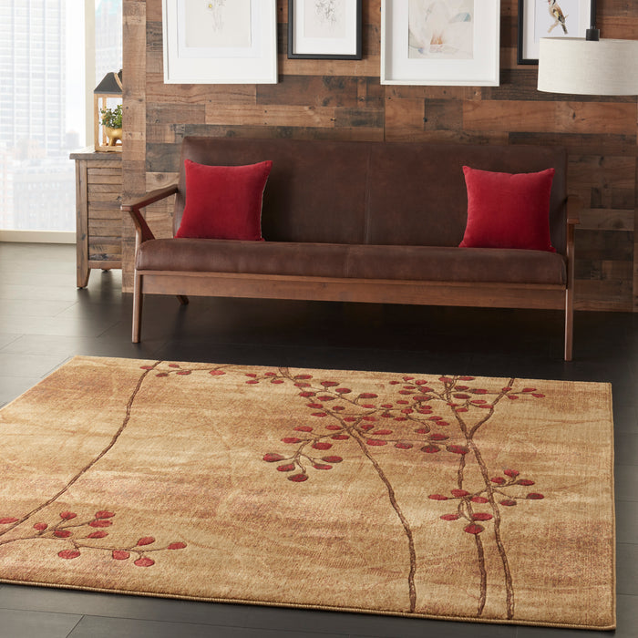 Nourison Somerset ST74 Brown 7' Square   Rug