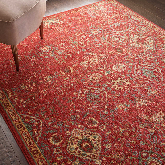 Nourison Somerset ST90 Red 4'x6' Oriental Area Rug