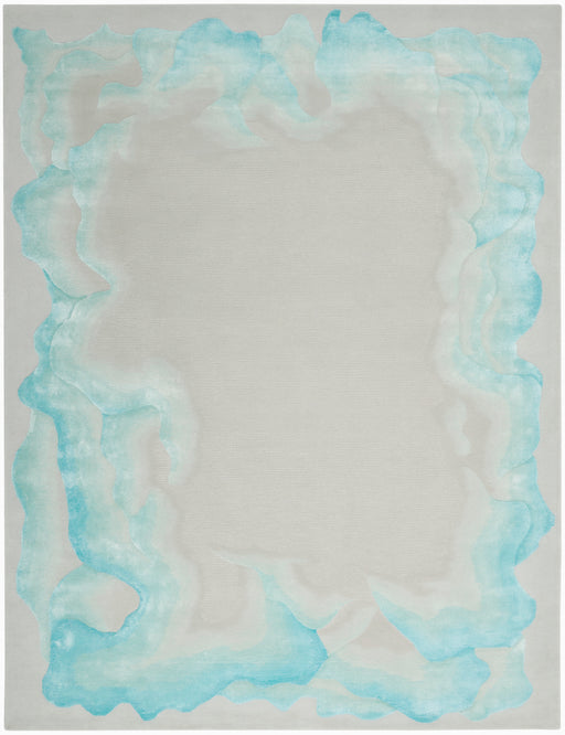 Nourison Prismatic 9' x 12' Sea Mist Blue Area Rug