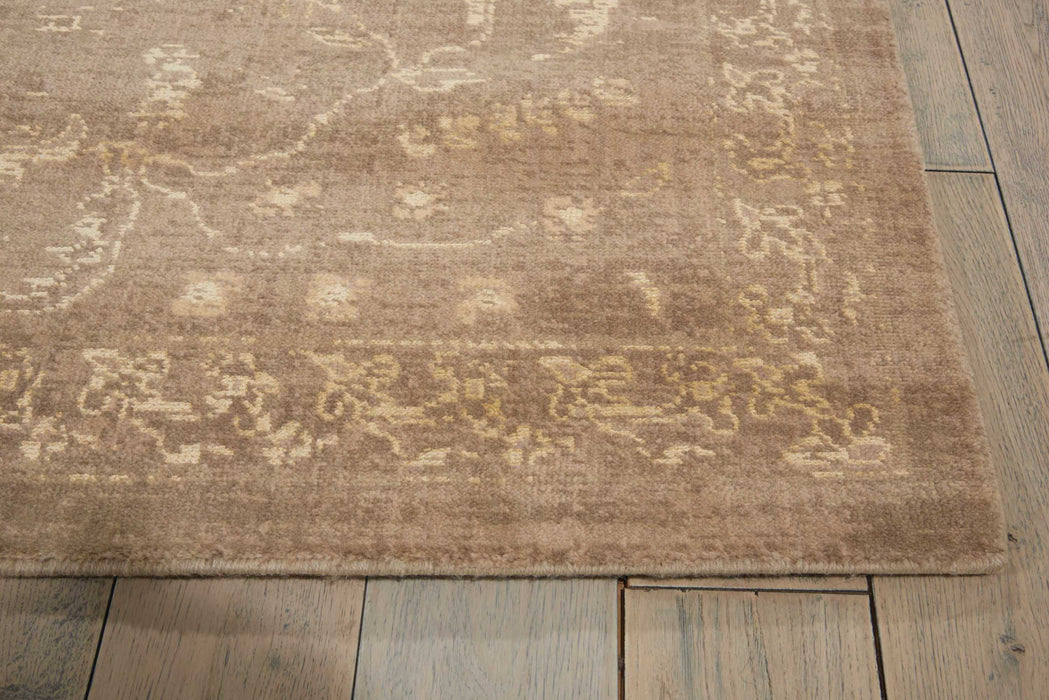 Nourison Silken Allure SLK02 Beige 10' Runner Hallway Rug