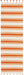 Nourison Rio Vista DST01 White and Orange 8' Runner Flat Weave Hallway Rug
