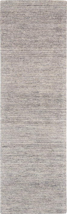 Nourison Weston WES01 Grey 8' Runner Textured Hallway Rug
