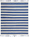 Nourison Rio Vista DST01 Dark Blue and White 8'x11' Oversized Flat Weave Rug