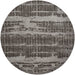 Nourison Twilight TWI10 Charcoal and Grey 8' Round Large Rug